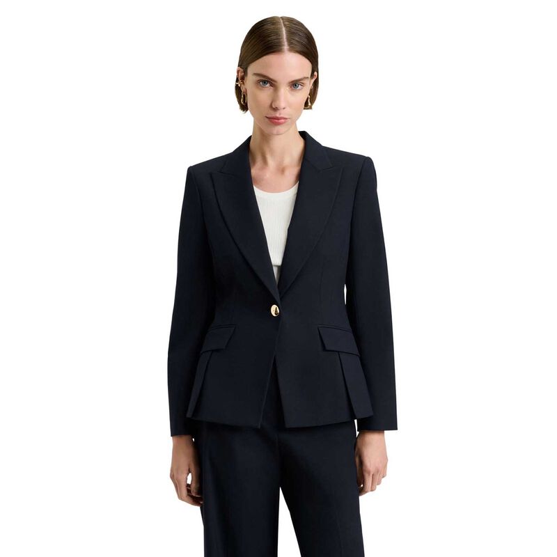 Veronika Maine Stretch Suiting Fitted Blazer image number 0